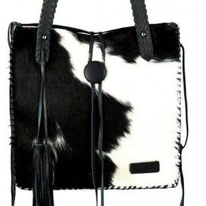 Real Leather & Cowhide purse.